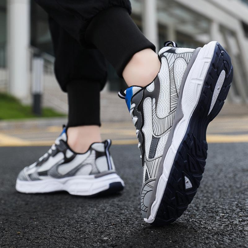 Мужская обувь износостойкая спортивная обувь платформа сетка дышащая мужская обувь уличная удобная обувь для папы