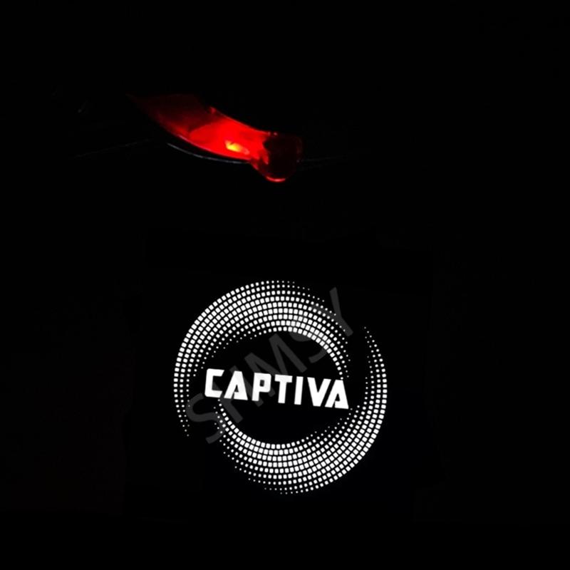 2 шт. Светодиодные проекторные лампы для приветствия на двери автомобиля, лампы с тенью-призраком, аксессуары для bulb для Chevrolet Captiva 2007 - 2018 2017 2016 2015