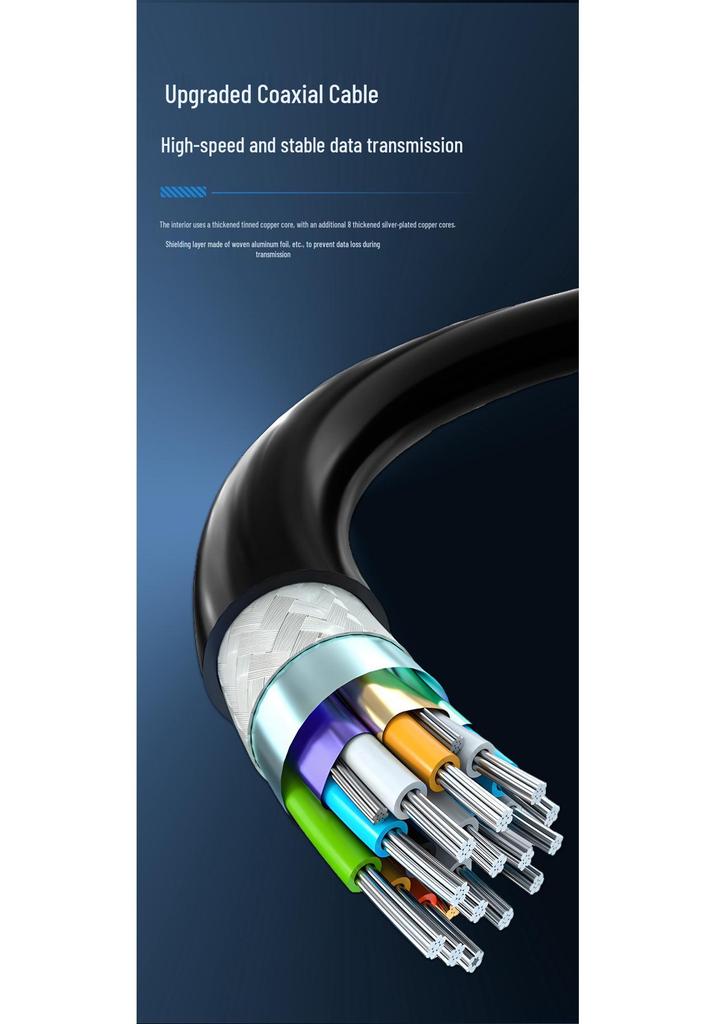 Коаксиальный кабель Thunderbolt 5: 80 Гбит/с и 240 Вт, Совместимость с быстрой зарядкой USB4/Thunderbolt 4/Type-C