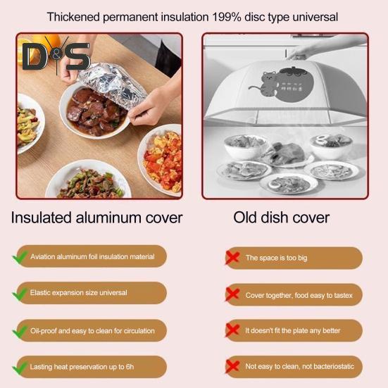 Изоляционная крышка из алюминиевой фольги, термостойкие пищевые покрытия для кухни, эластичные пакеты для сохранения свежести, крышки из алюминиевой фольги для хранения продуктов