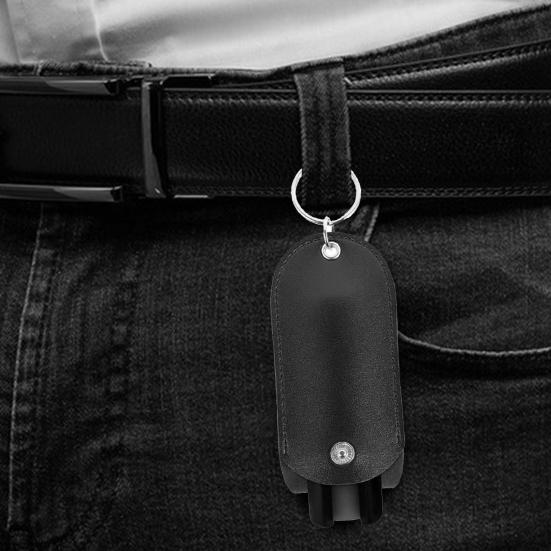 Mini Portable Spray Keychain Holder Storage Bag Flip Cover Design Compact Size Self-Defense Spray Holder Keychain for Women
