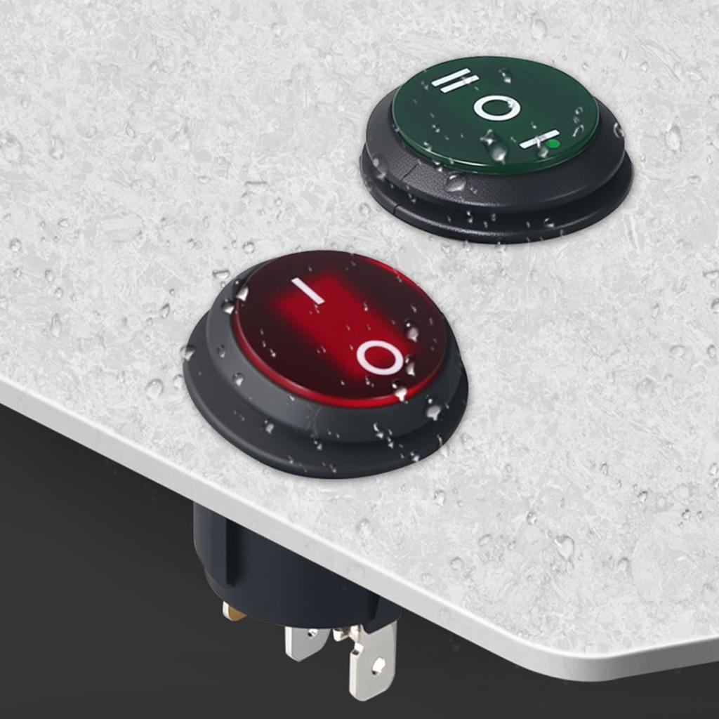 Водонепроницаемые и маслостойкие круглые тумблеры 2 контакта 2 положения для бытовой техники и промышленного управления