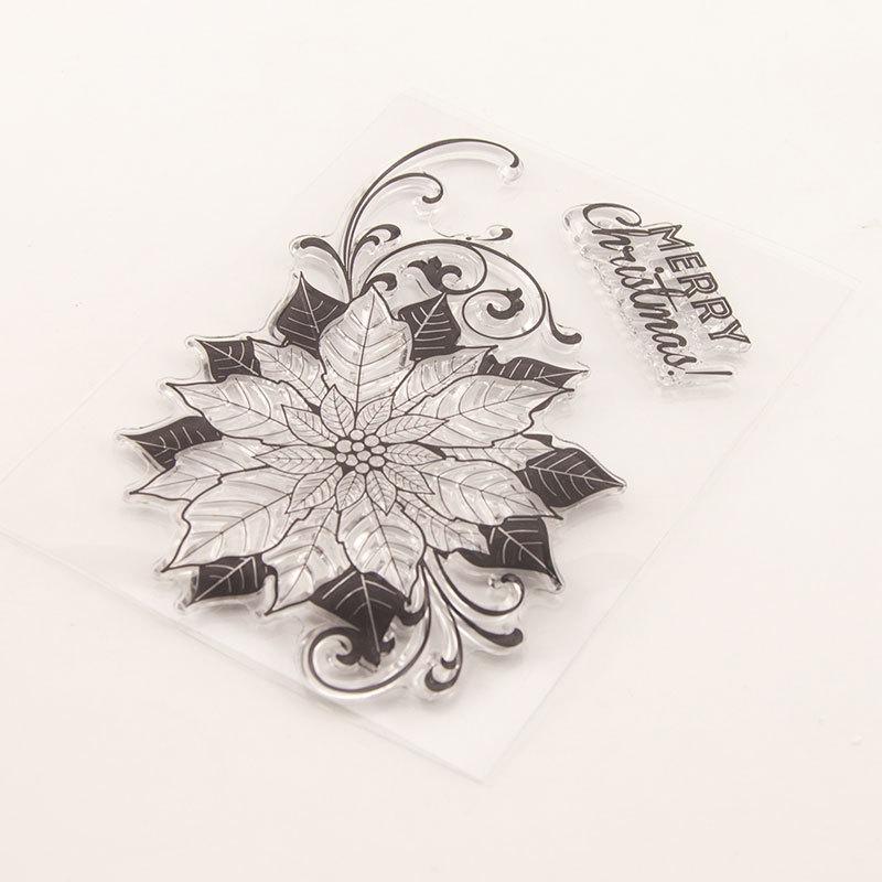 Лист ветка прозрачные силиконовые прозрачные штампы для печати DIY Скрапбукинг Фотоальбом Декор Искусство Сад Растение