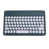 10 Inch Wireless Keyboard Ergonomic Round Keycaps Bluetooth Keyboard for Desktop Computer Laptop