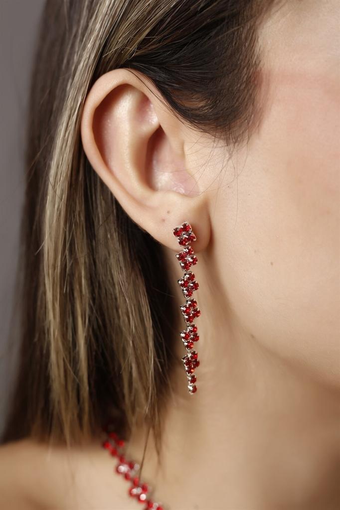 Женские модные посеребренные серьги с висячими камнями для приглашения на свадьбу, помолвку, вечернее платье