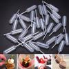 50 Pcs/pack Ice Cream Jelly Milkshake Droppers Straw Dropper For Cake Straw Injector