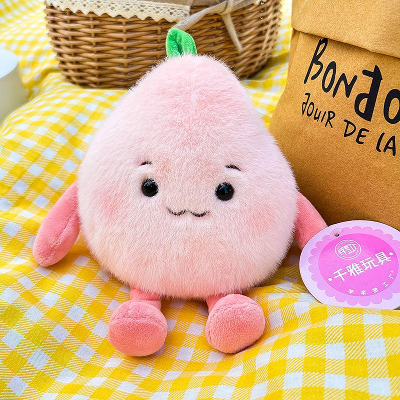Cute Fruit Bean Bag Plush Toy Durian Cantaloupe Event Wedding Throw Persimmon Children's Doll