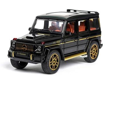 1/24 Benz G63 SUV литая модель автомобиля из литого металла и игрушечная модель внедорожника для моделирования звука и света коллекционная игрушка в подарок