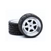 Scale Custom Wheels for One CARLOMO Approximately for Miniature 1/64 Car, N007, 11.0mm, Cars, Etc. [Used]