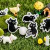 45Pcs Black Cat Boxed Stickers Cute Cartoon Kawaii Style Journal Scrapbook DIY Decor Supplies