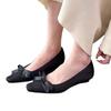 Fashion 2024 Brand Women's Shoes Shallow Women's High Heels Fashion Butterfly-knot Dress Pumps Women Hot Sale Square Toe Flat Low Heels