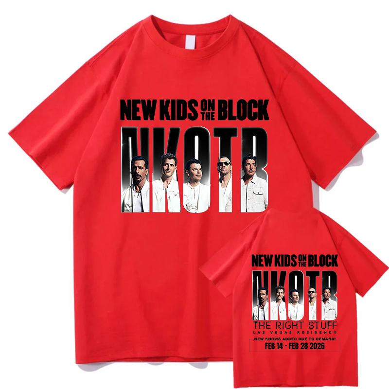 The Right Stuff Las Vegas Graphic T Shirts Cotton New Kids On The Block Nkotb Tshirts Short Sleeve Harajuku Tshirts Streetwear