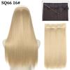 MISS WIG Synthetic Invisible Fish Wire No Clip Wavy Hair Extensions Long Hairpiece Natural Black Brown Blonde for Women Fake Hair Piece