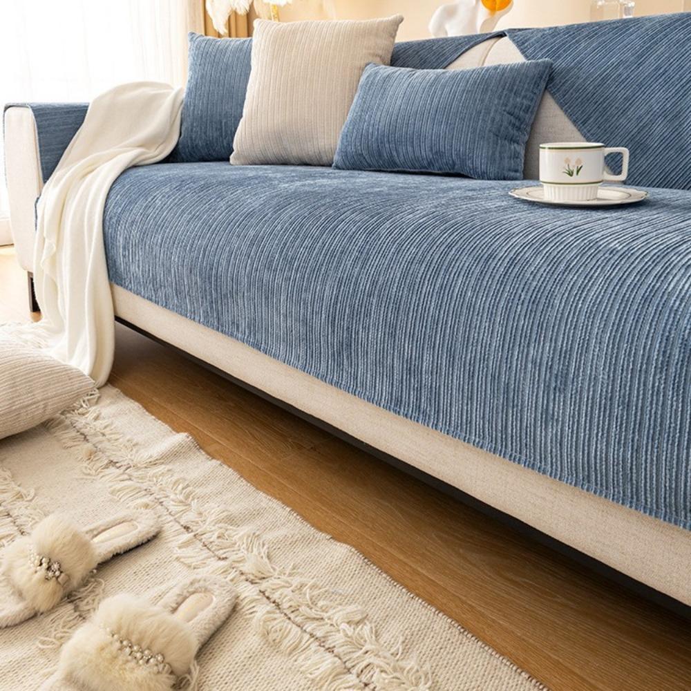 Скандинавская премиальная шенилловая подушка для дивана 2024 новая универсальная накидка на диван для четырех сезонов подушка для сиденья нескользящая накидка ткань полотенце