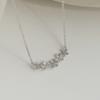 S999 Чистый Серебряный Цирконий Цветок Ожерелье Женский Легкий Роскошный Дизайн Меньшинства Ключичная Цепочка Высококачественный Кулон