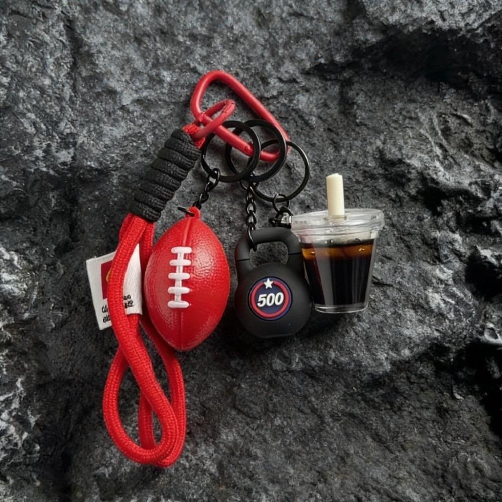 Water Cups Fitness Series Keychain Dopamine Iced Americano Pendant Fitness Prople