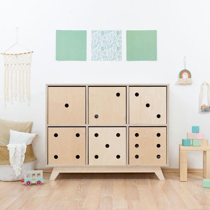 Boîte de rangement DICE verni 6