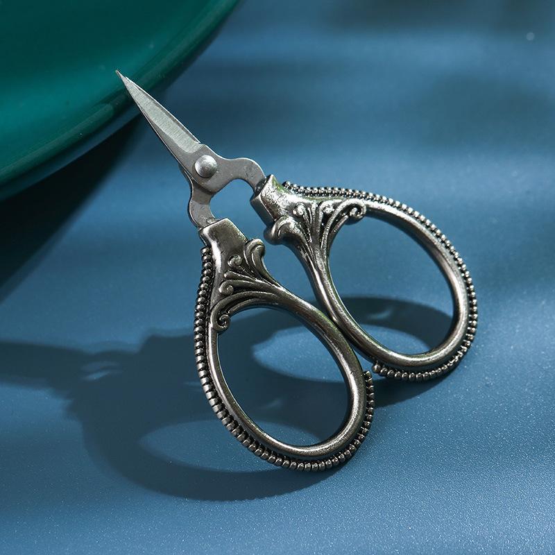 Student Retro Household Mini Scissors Portable Scissors