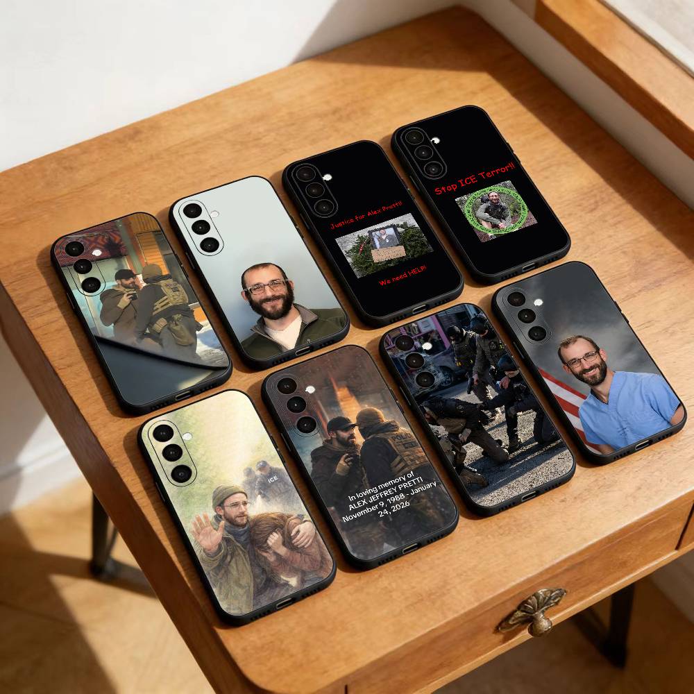 Alex Pretti Герой Чехол для телефона для Samsung Galaxy A13,21s,22,31,32,52,53,71,72,73, Мягкий черный чехол
