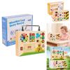 Wooden Switch Game Board Children Puzzle Toy Set With Led Lights For Preschool Early Education And Interest Cultivation