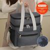 Large Capacity Picnic  Bag Double Layer Thermal Lunch Pouch Insulated Lunch  Bag  Travel Picnic
