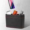 Waterproof Vehicle Trash Can PU Leather Hanging Storage Bin Car Press-down Storage Box  Car Storage