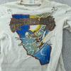 ИЗНОШЕННАЯ ПОТРЕПАННАЯ Винтажная Футболка Grateful Dead S/M 1986 Тур Рок-Концертов 80-х