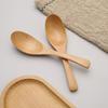 Большая изогнутая ложка из бука в японском корейском стиле, 16 см x 4 см