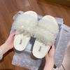 Fairy Rhinestone Lace Slippers Female Go Out 2025 New Summer Fashion Muffin Thick-bottomed Casual Cool Slippers