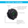 Automotive Digital Display Modified Voltmeter, Motorcycle Mounted, Waterproof LED Lens Display Instrument