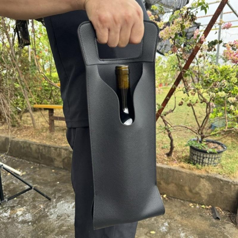 Leather Wine Bag Wine Gift Bag Bottle Carriers Perfect for Wine Tasting Parties