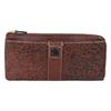 Long Wallet Zipper Genuine Leather Chocolate [Dakota] L-shaped Women's DA-30254-41