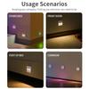 Светодиодный ночник с датчиком движения RGB Перезаряжаемый Беспроводной Светильник для шкафа для спальни, лестницы, прохода, кладовки, Индукционное освещение
