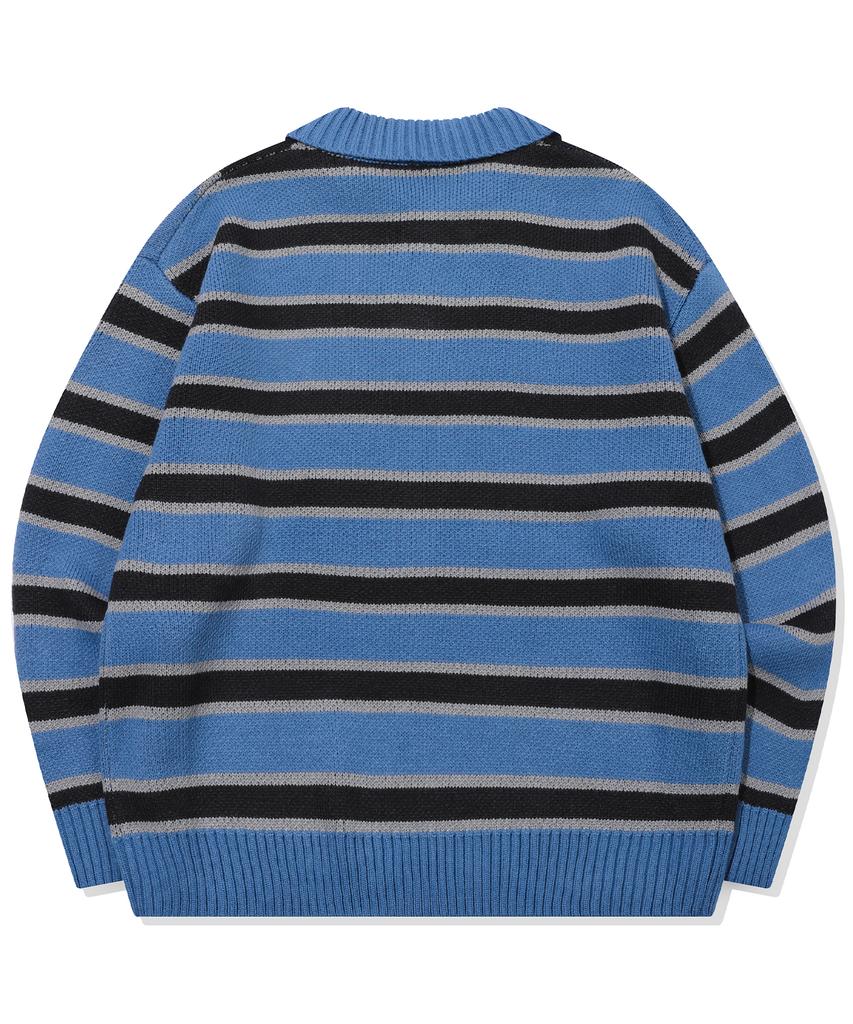 CPGN STUDIO Striped Rugby Knit Blue