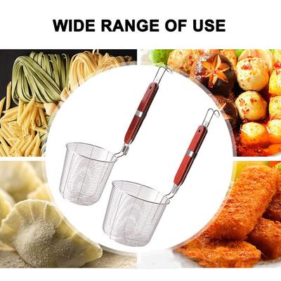 Деревянная ручка корзина-сито из нержавеющей стали пищевая шумовка кухонный инструмент для лапши макаронные изделия коррозионно-устойчивый и устойчивый к ржавчине
