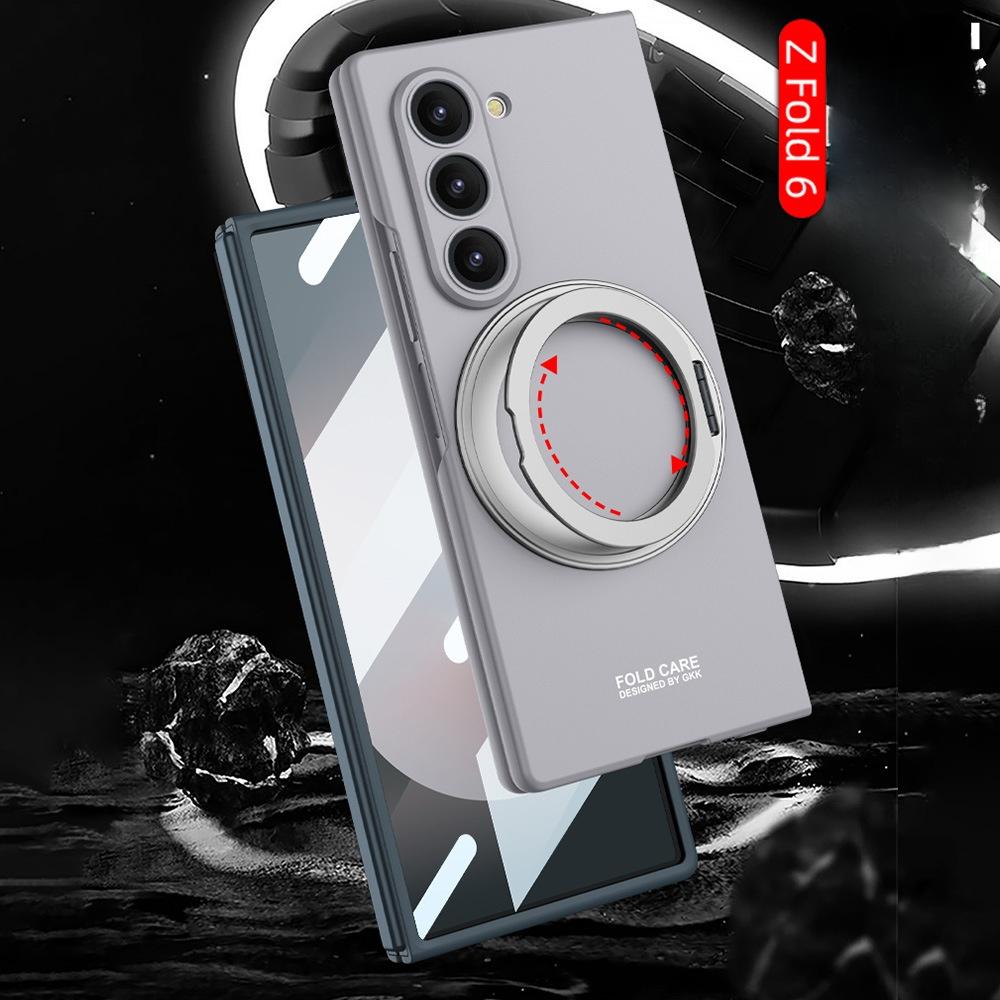Магнитный чехол для телефона Galaxy Z Fold6 с беспроводной зарядкой для Samsung Galaxy Z Fold 6 Fold 6 5G, вращающийся кронштейн, защитный чехол, держатель-подставка