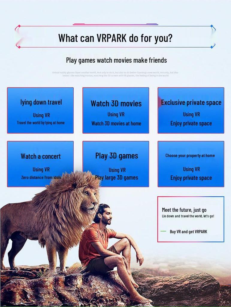 VRPARK Second Gen All-in-One High-Definition Bluetooth VR Headset