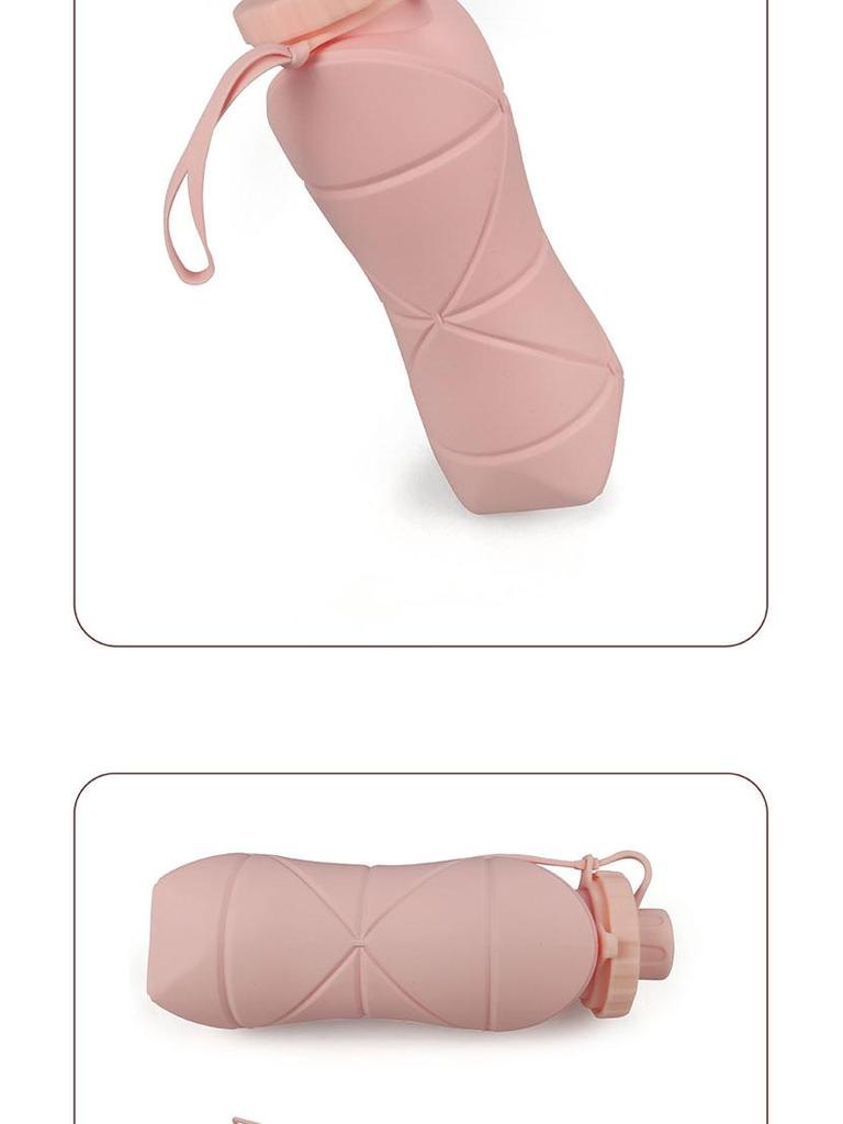 Складной силиконовый стакан для воды - Портативный дизайн «Бриллиант», Спортивная бутылка большой вместимости для велоспорта