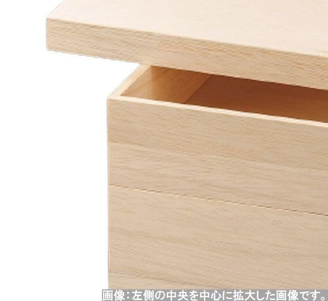 Outdoor Lunch Box Made in 3 Fuukiho White x x J-kitchens (Bento Box) Japan, Tiers, 8-inch Wooden, Wood, 24.2cm 24.2cm 19.0cm
