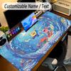 Large Mouse PadSpongeBob Custom Name Text Personalized Desk Mat Non Slip Gaming Pad