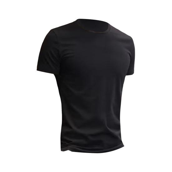 Men Summer T-shirt Solid Color O Neck Short Sleeves Soft Breathable Slim Fit Pullover Sports Business Casual Men Office Top