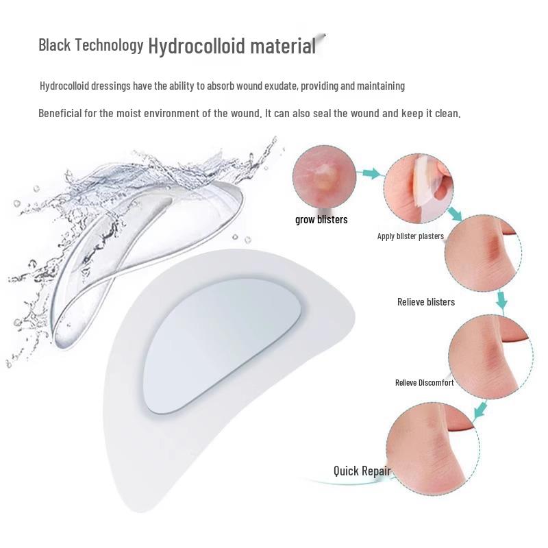 Прозрачные наклейки на пятку против трения для мужчин и женщин - Невидимая защита лодыжки