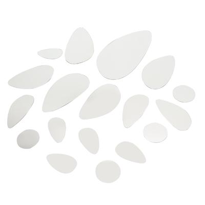 Декоративное овальное акриловое зеркало настенная наклейка искусство дом DIY безрамные фоны декор зеркала