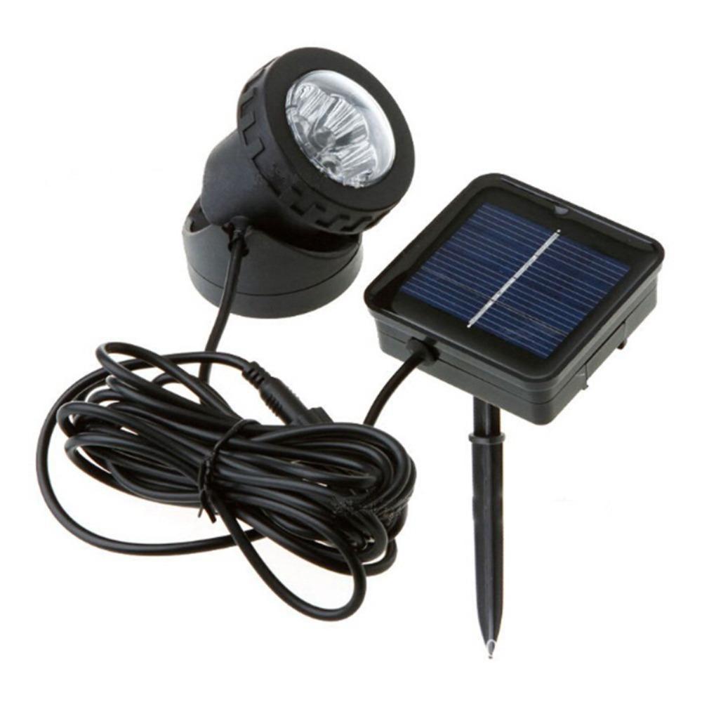 Dual Waterproof Solar Pond Spotlights Auto On/Off Solar Spot Light Solar Lights  Lawn Lighting