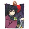 Водный столп Гию Томиока Одеяла Коралловый флис Плюшевое Аниме Клинок, рассекающий демонов Супермягкое Одеяло-плед для Автомобиля Дивана Кушетки Покрывало