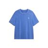 Li Ning Sports Lifestyle Series Solid Color Round Neck Comfortable Pullover Short Sleeve T-Shirt Men T-Shirts Rainbow-Blue AHSU311-5