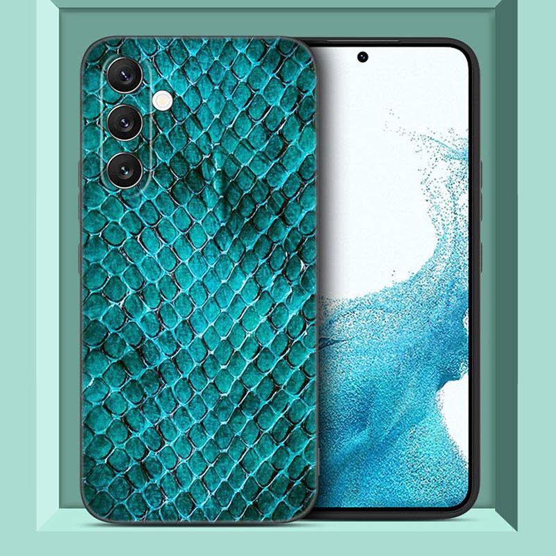 Sexy Python Snake Skin Case For Samsung A13 A22 A24 A32 A23 A25 A34 A35 A52S A53 A54 A55 A73 5G A12 A14 A15 A31 A33 A50 A51 A72