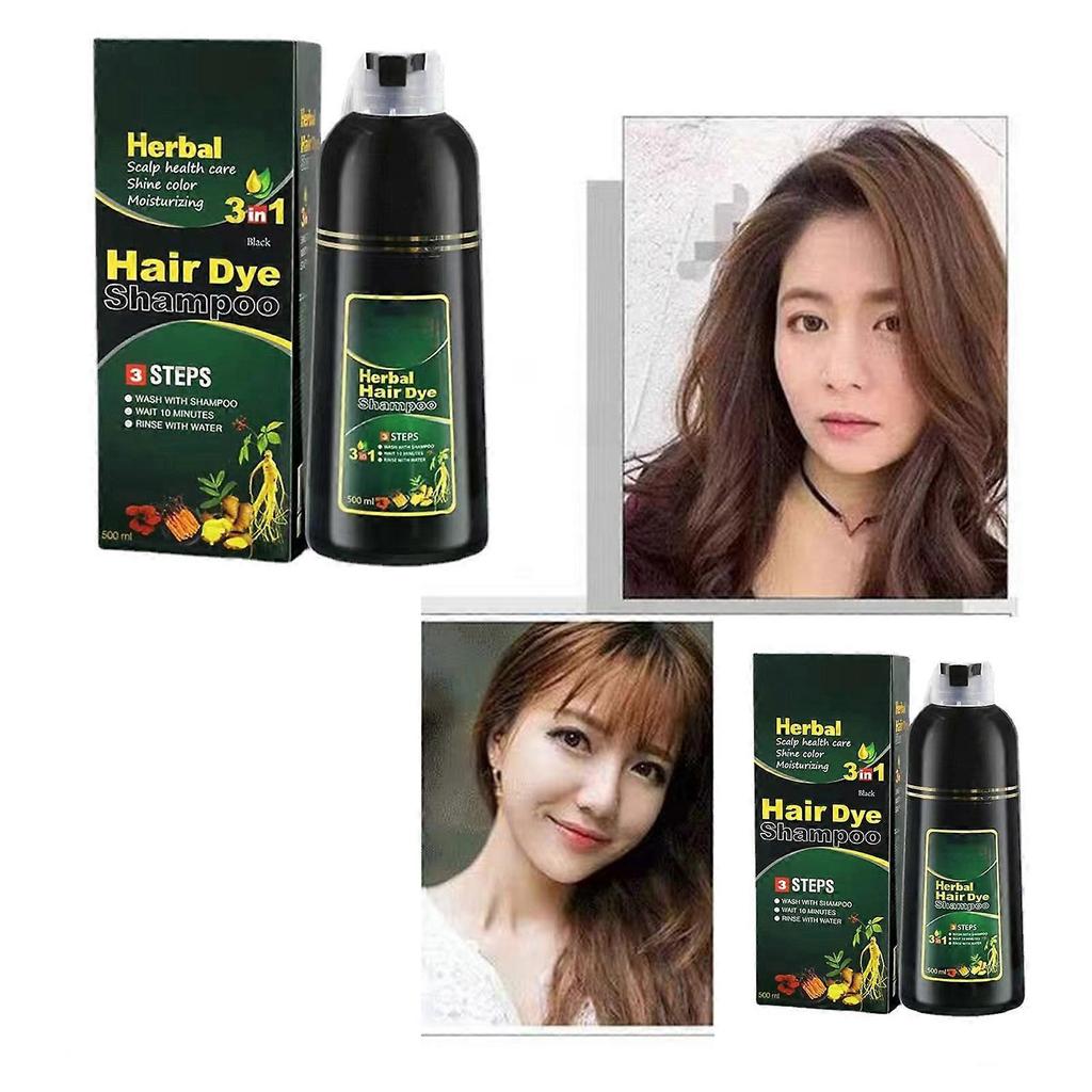 500ml Practical Hair Dye Shampoo Non-Stick Scalp Safe Ingredient Hair Dye
