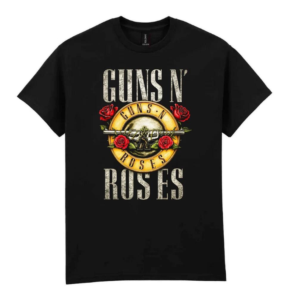 Guns N Roses Черная футболка Ультра Хлопок Хард-рок хэви-метал подарочная футболка