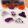 Spider Halloween Hair Claw PVC Skeleton Shark Clip Creative Pumpkin Themed Gripper Women